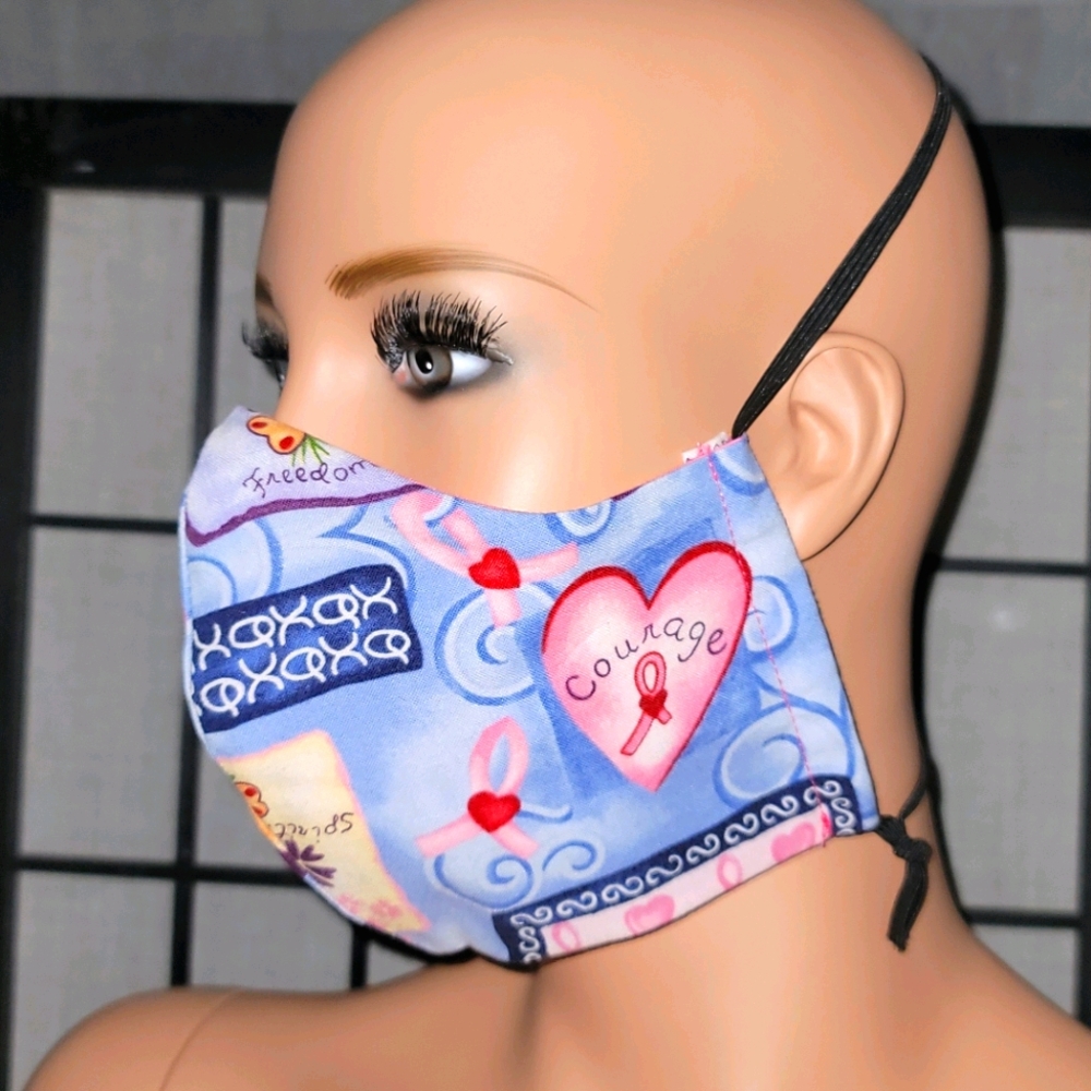 Women's mask- Breast Cancer Awareness- Pink ribbon